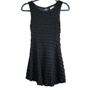 Sans Souci lbd black textured mini dress size Small S stretchy club party